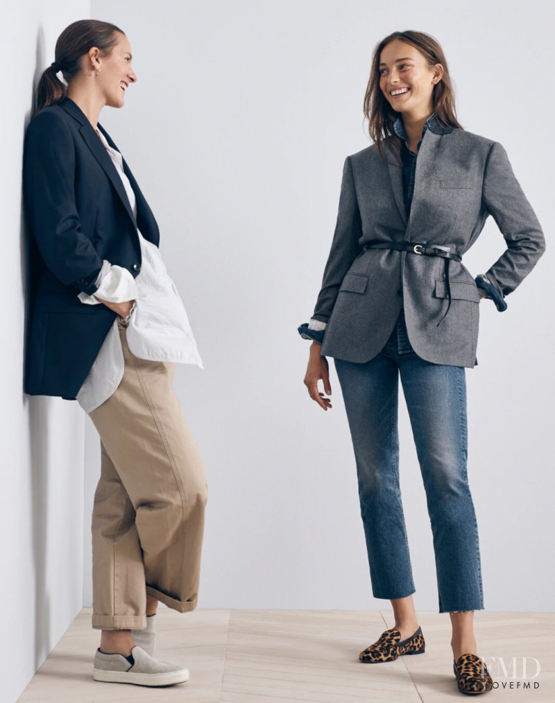 Julia Bergshoeff featured in  the J.Crew catalogue for Autumn/Winter 2020