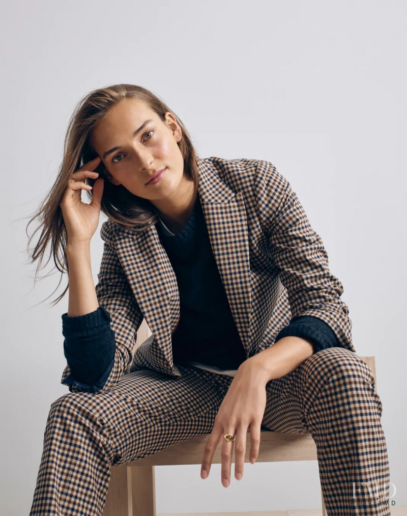 Julia Bergshoeff featured in  the J.Crew catalogue for Autumn/Winter 2020