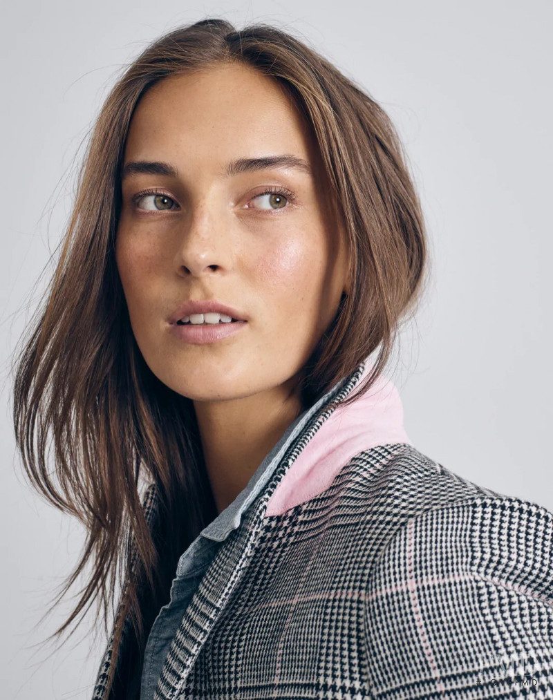 Julia Bergshoeff featured in  the J.Crew catalogue for Autumn/Winter 2020