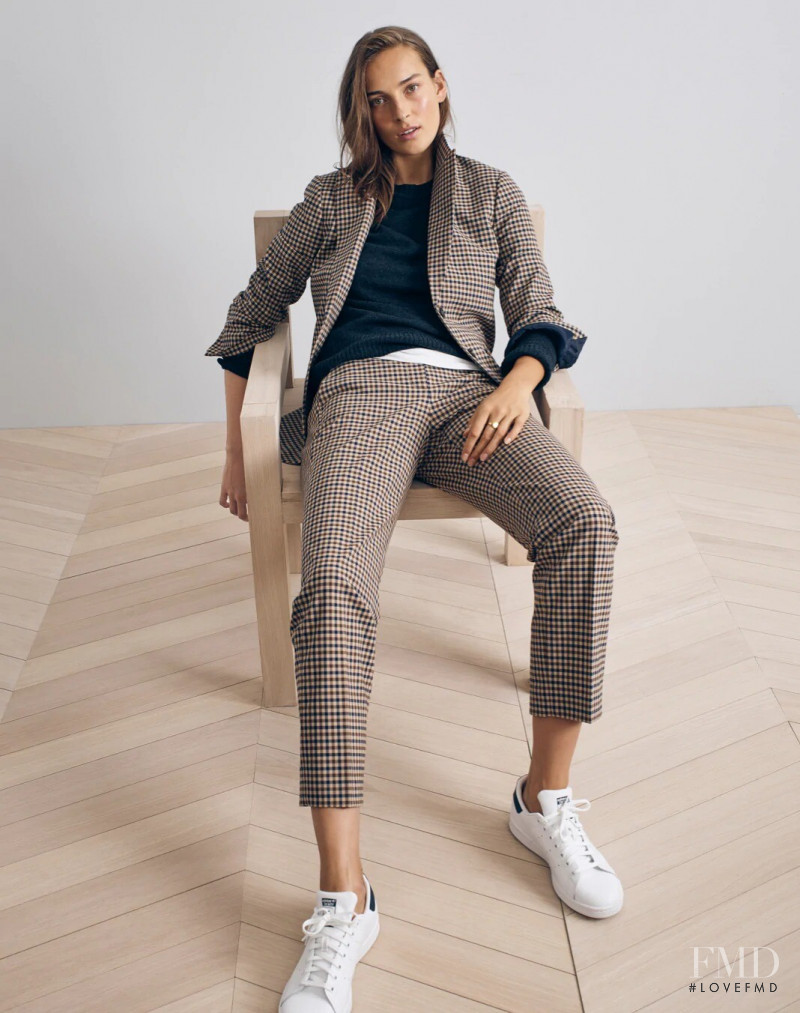 Julia Bergshoeff featured in  the J.Crew catalogue for Autumn/Winter 2020