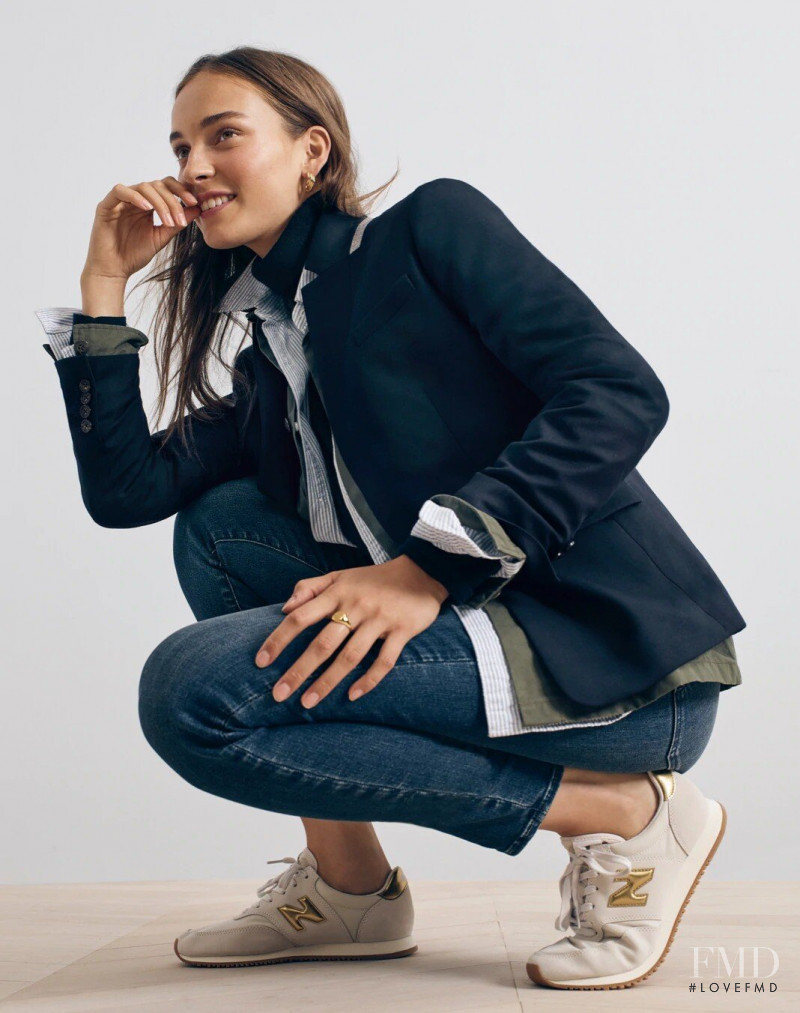 Julia Bergshoeff featured in  the J.Crew catalogue for Autumn/Winter 2020