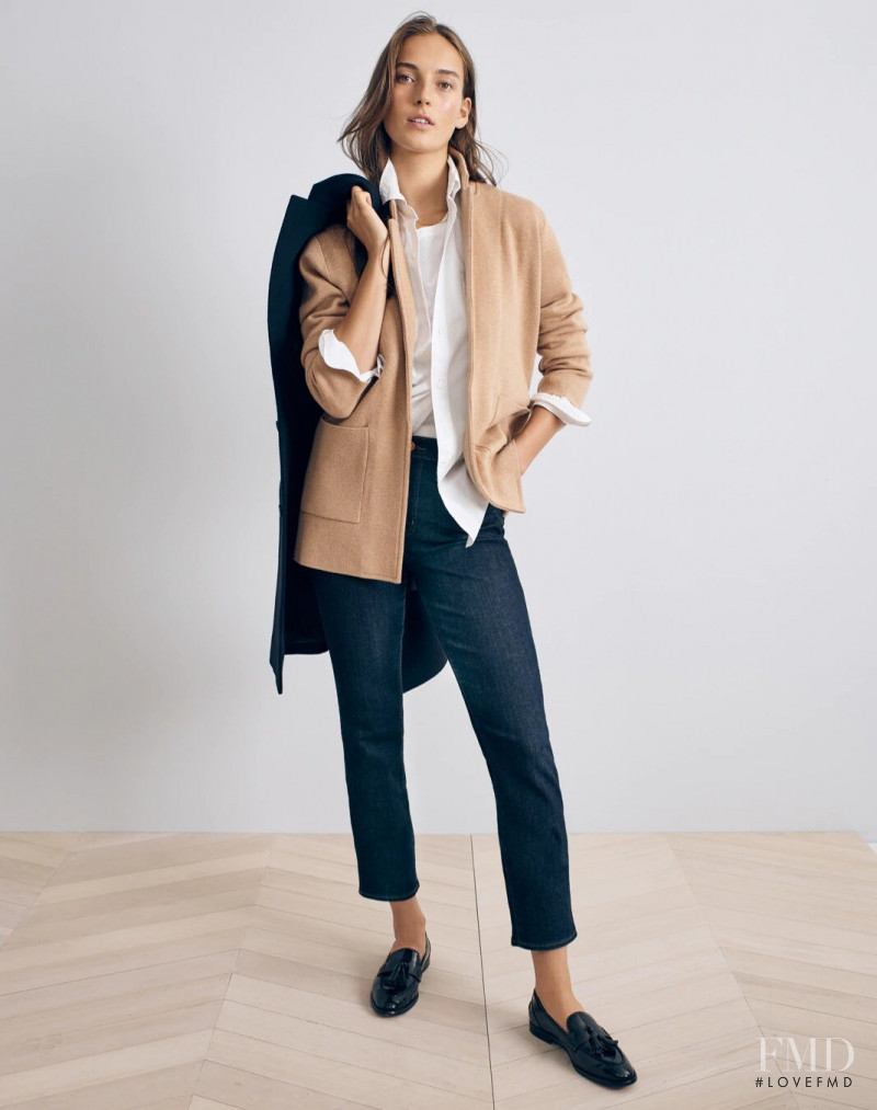 Julia Bergshoeff featured in  the J.Crew catalogue for Autumn/Winter 2020