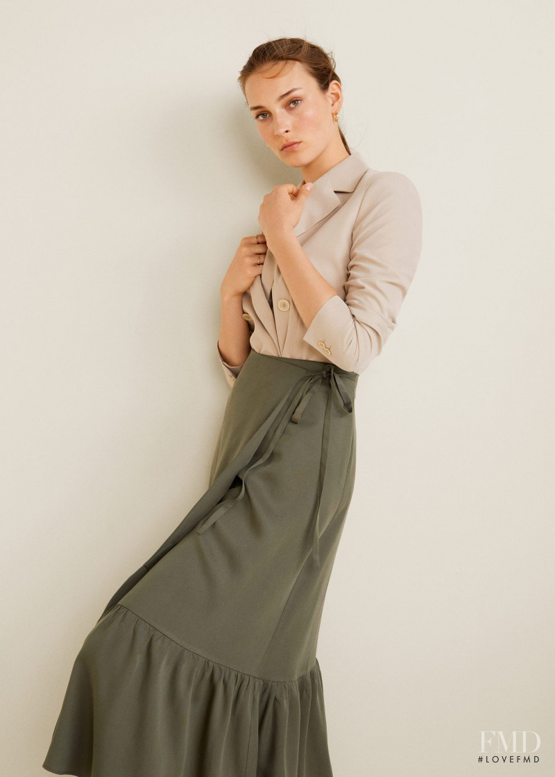 Julia Bergshoeff featured in  the Mango catalogue for Spring/Summer 2021