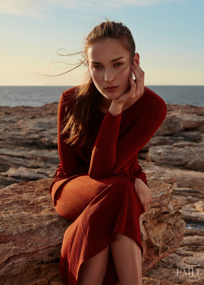 Julia Bergshoeff featured in  the Mango A Special Occassion lookbook for Spring/Summer 2018