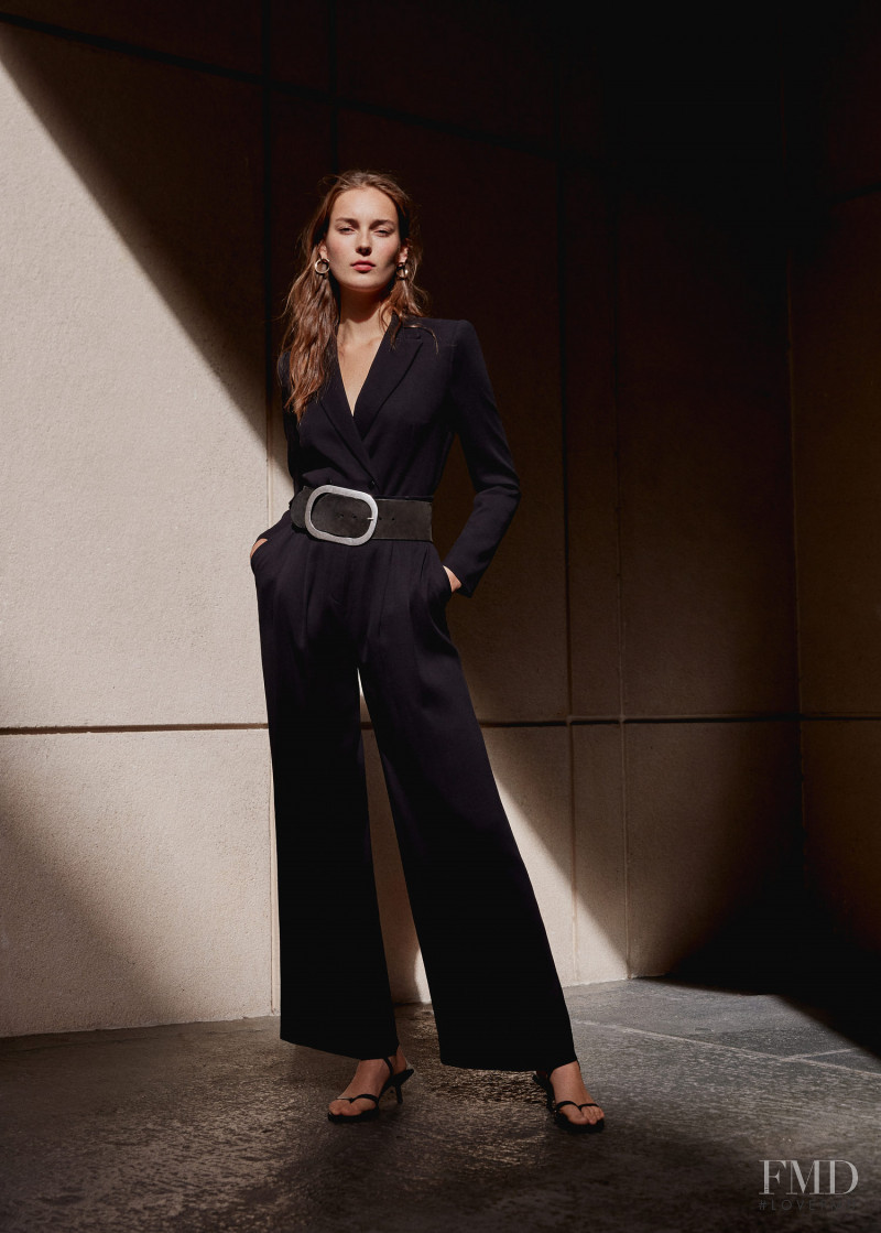 Julia Bergshoeff featured in  the Mango The New Workwear lookbook for Spring/Summer 2018