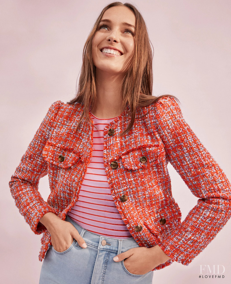 Julia Bergshoeff featured in  the Ann Taylor lookbook for Summer 2022