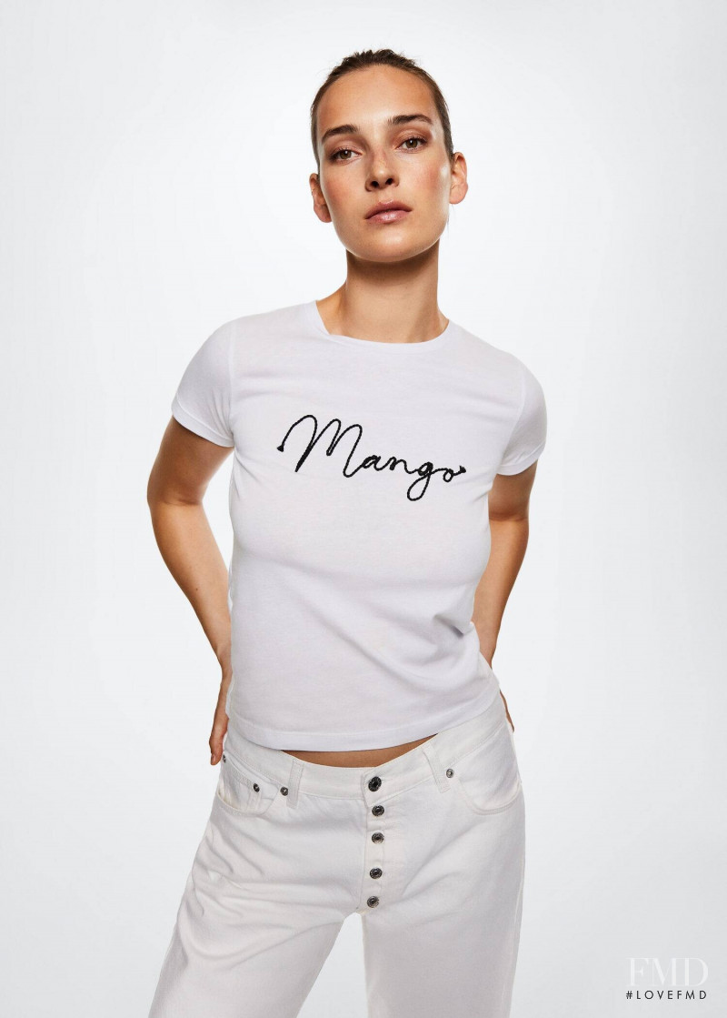 Julia Bergshoeff featured in  the Mango catalogue for Pre-Fall 2022