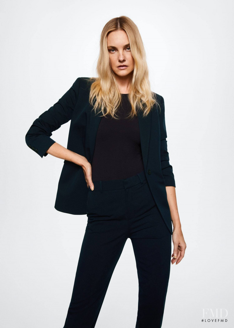 Caroline Trentini featured in  the Mango catalogue for Pre-Fall 2022