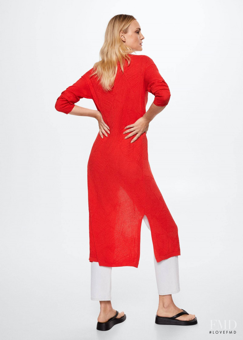 Caroline Trentini featured in  the Mango catalogue for Pre-Fall 2022