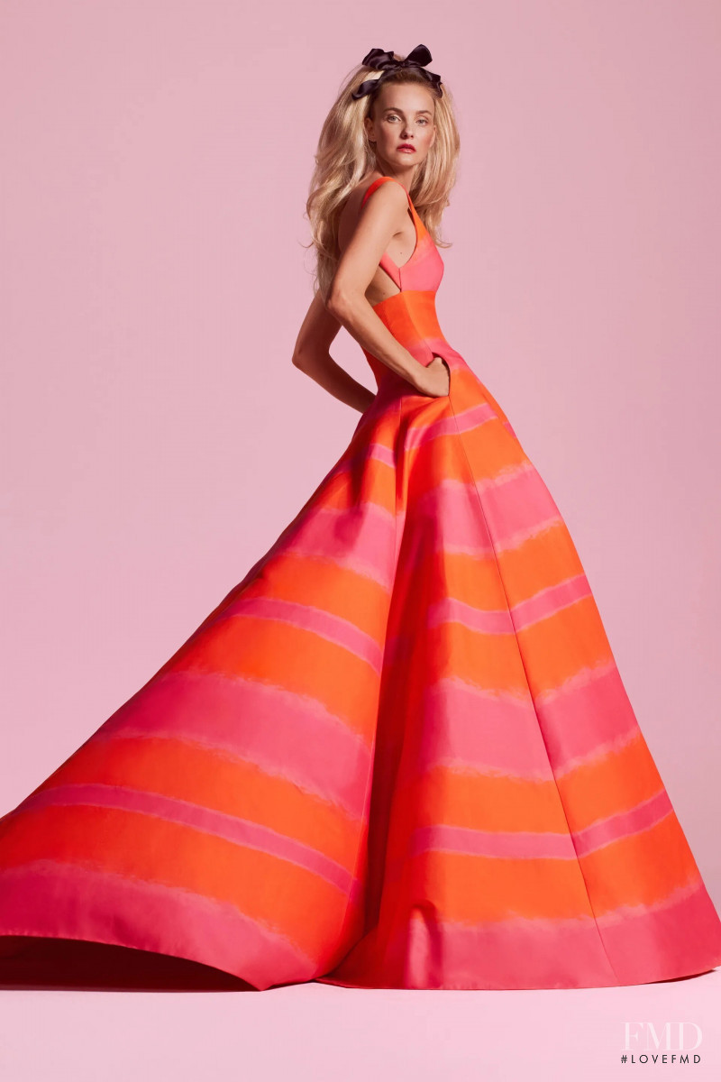 Caroline Trentini featured in  the Brandon Maxwell lookbook for Resort 2023