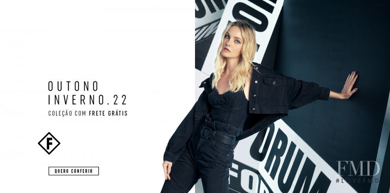 Caroline Trentini featured in  the Forum advertisement for Autumn/Winter 2022