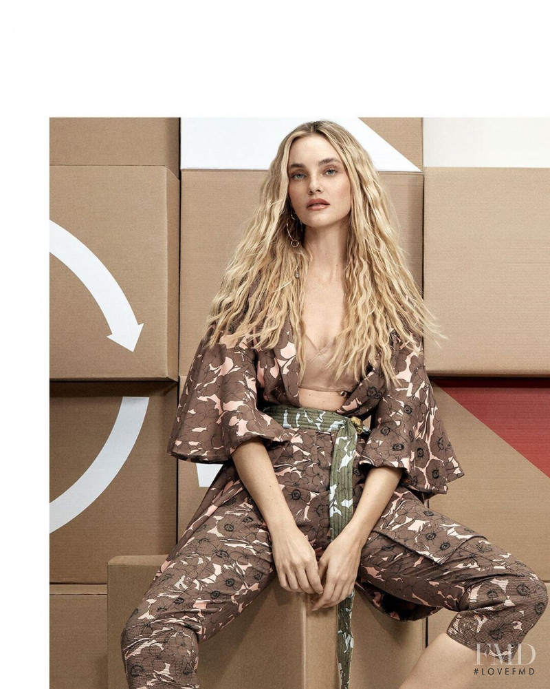 Caroline Trentini featured in  the Animale advertisement for Winter 2022