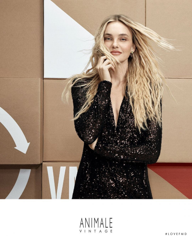 Caroline Trentini featured in  the Animale advertisement for Winter 2022