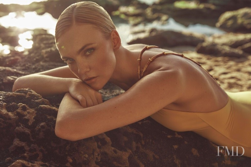 Caroline Trentini featured in  the Agua de Coco advertisement for Spring/Summer 2021