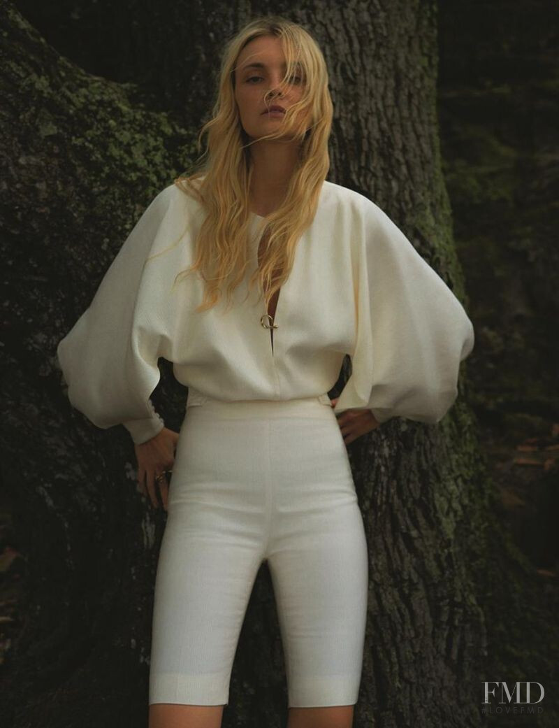 Caroline Trentini featured in  the Le Lis Blanc advertisement for Pre-Fall 2019