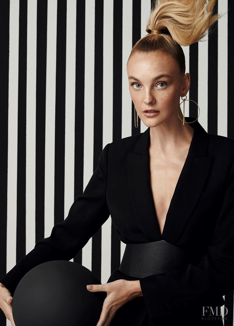 Caroline Trentini featured in  the Le Lis Blanc advertisement for Autumn/Winter 2019