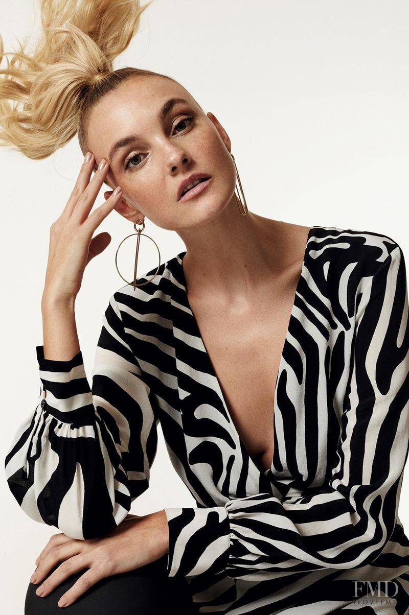 Caroline Trentini featured in  the Le Lis Blanc advertisement for Autumn/Winter 2019