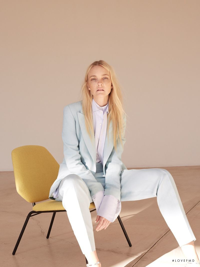 Caroline Trentini featured in  the Massimo Dutti advertisement for Spring/Summer 2018