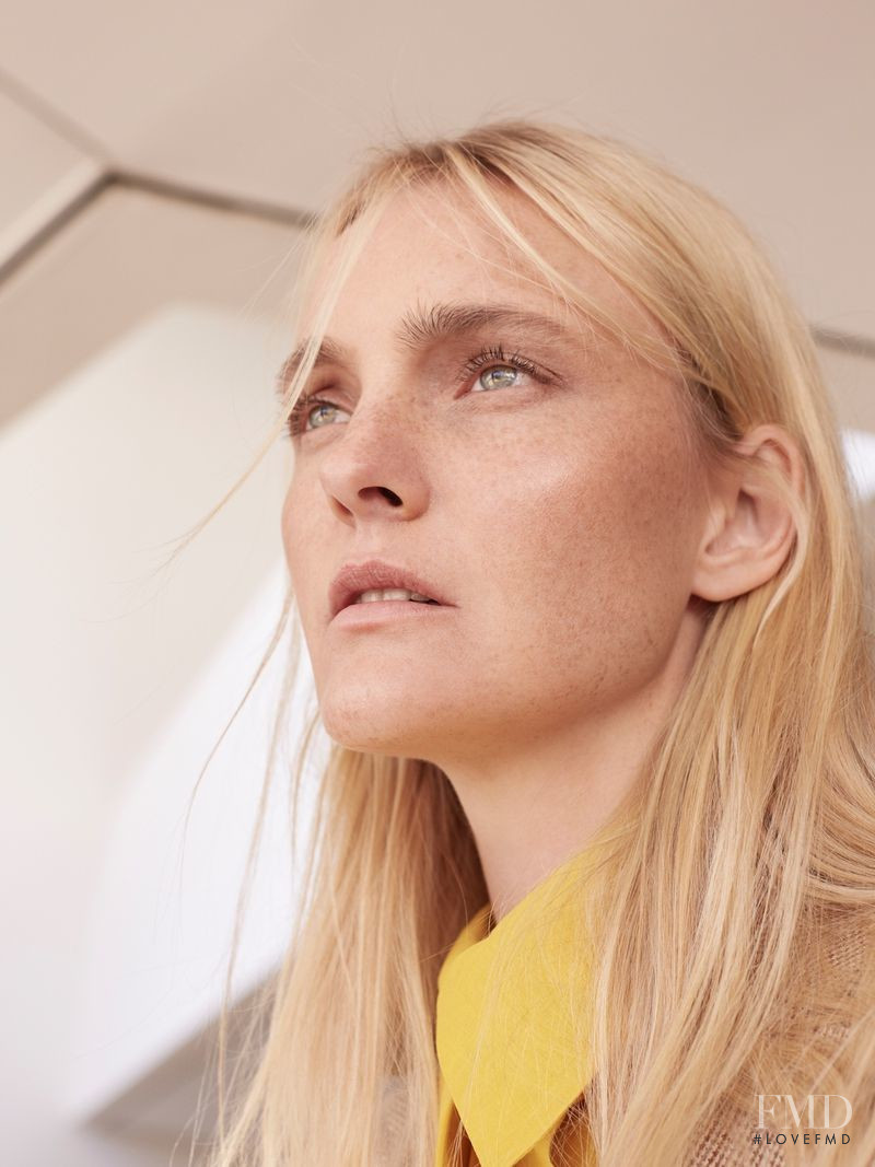 Caroline Trentini featured in  the Massimo Dutti advertisement for Spring/Summer 2018