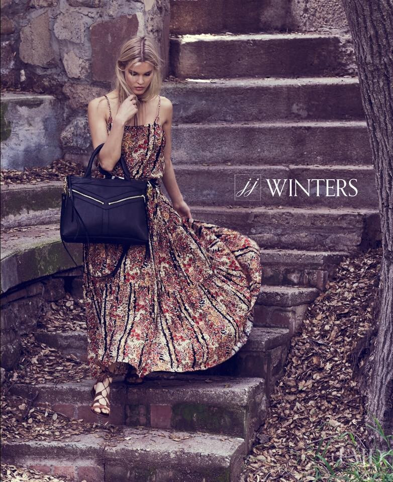 Joy Elizabeth Corrigan featured in  the JJ Winters advertisement for Spring/Summer 2022