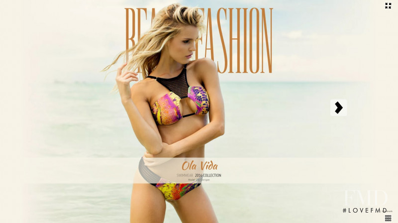 Joy Elizabeth Corrigan featured in  the Ola Vida Swimwear lookbook for Spring/Summer 2016