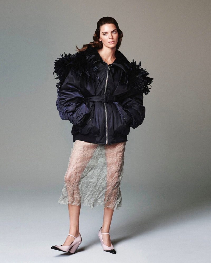 Kendall Jenner featured in  the Prada advertisement for Autumn/Winter 2022