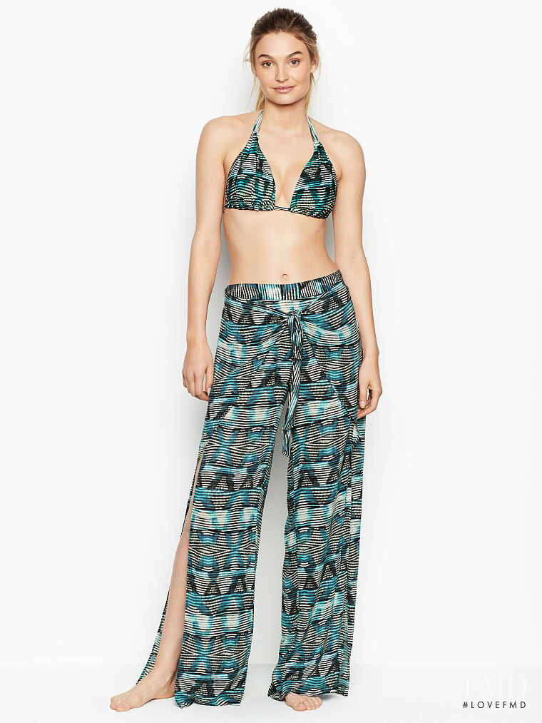 Roosmarijn de Kok featured in  the Victoria\'s Secret Swim catalogue for Spring/Summer 2019