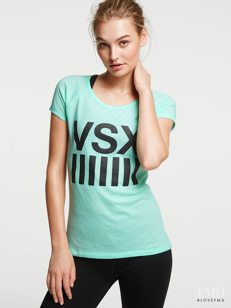 Roosmarijn de Kok featured in  the Victoria\'s Secret VSX catalogue for Autumn/Winter 2015