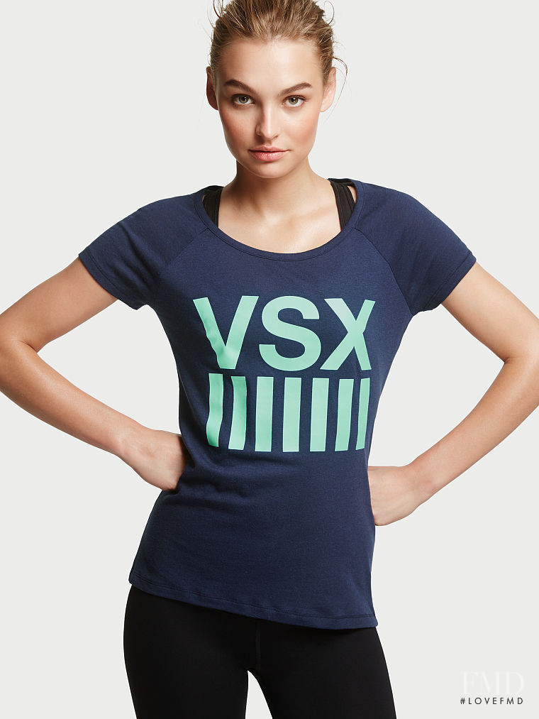 Roosmarijn de Kok featured in  the Victoria\'s Secret VSX catalogue for Autumn/Winter 2015