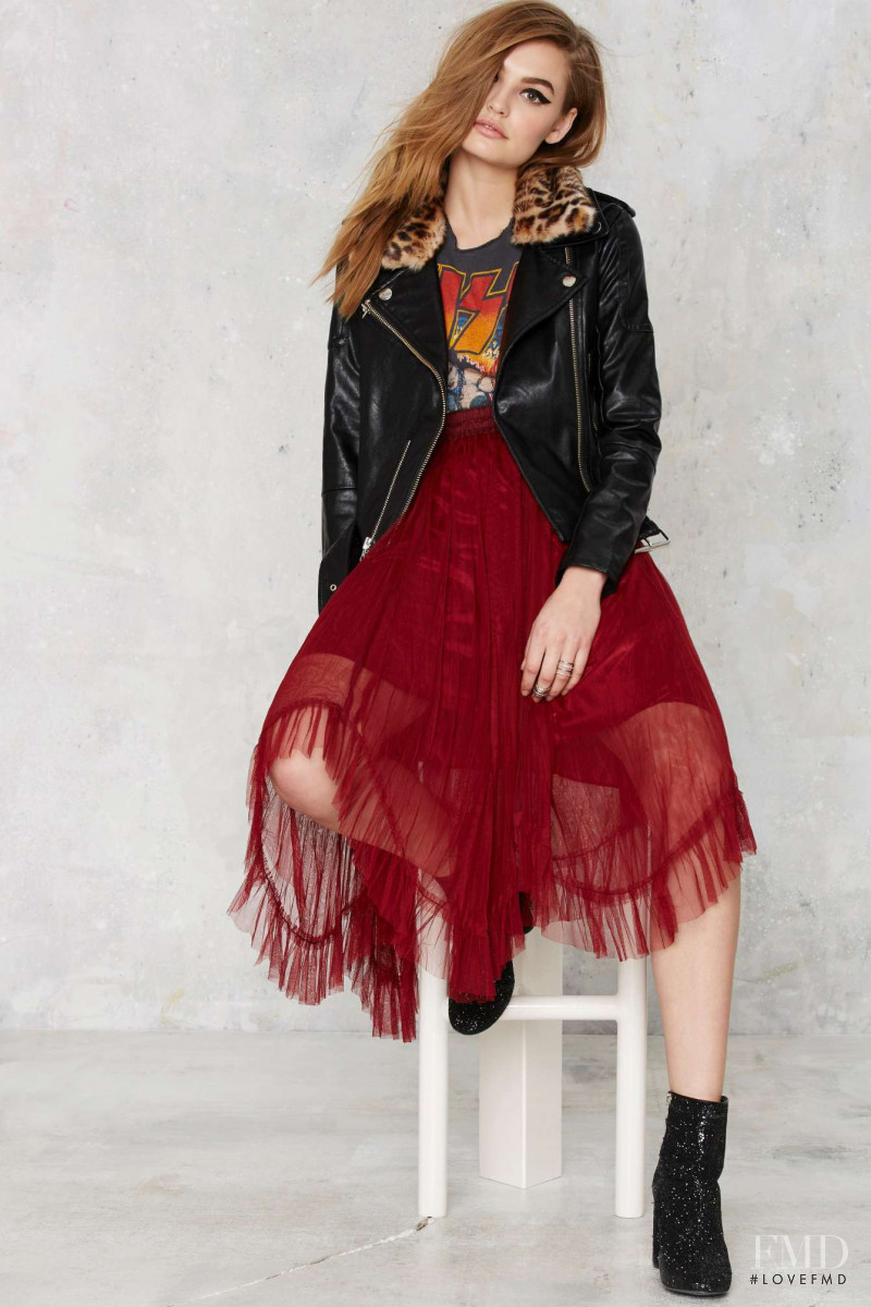 Roosmarijn de Kok featured in  the Nasty Gal catalogue for Autumn/Winter 2015