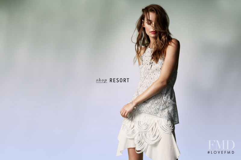 Roosmarijn de Kok featured in  the Sass & Bide Kiss The Sky advertisement for Resort 2016