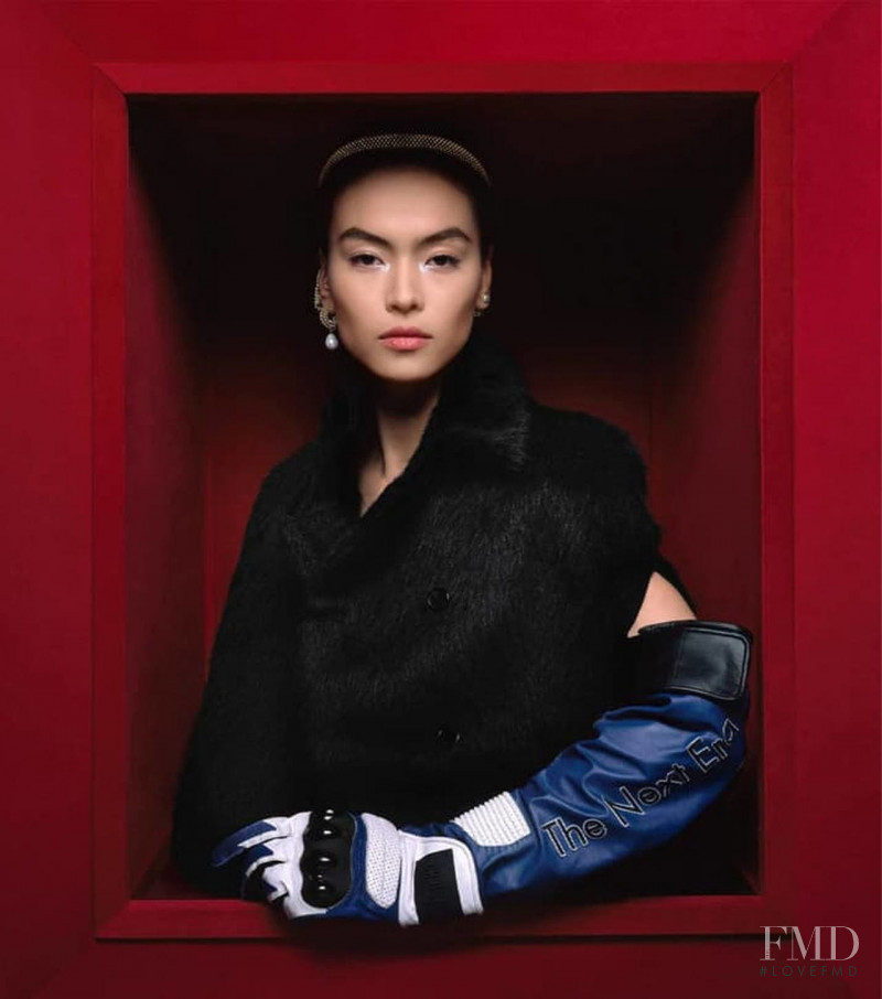 Maryel Uchida featured in  the Christian Dior advertisement for Autumn/Winter 2022