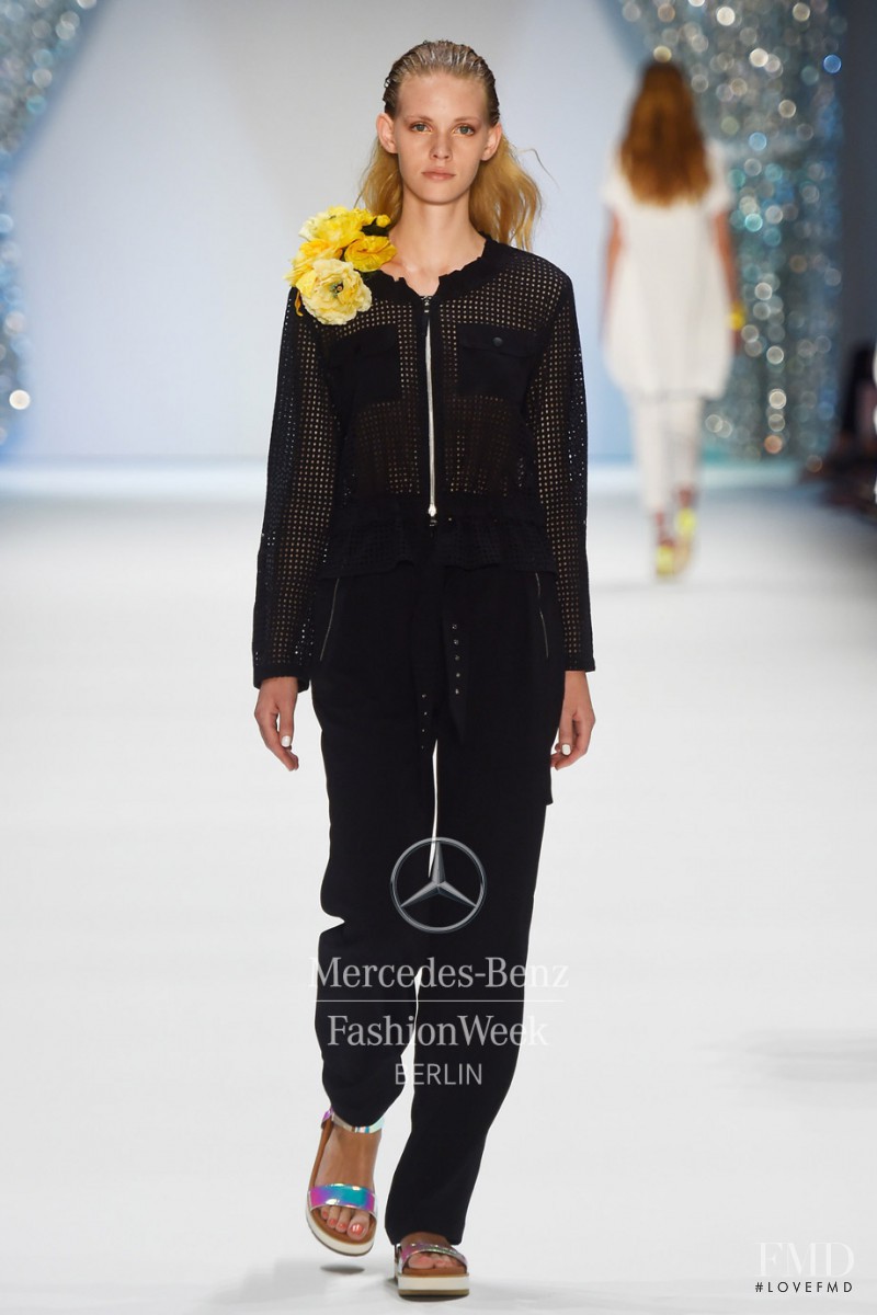 Charlotte Nolting featured in  the Marc Cain fashion show for Spring/Summer 2015
