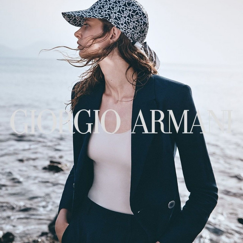 Anna Francesca featured in  the Giorgio Armani advertisement for Summer 2022