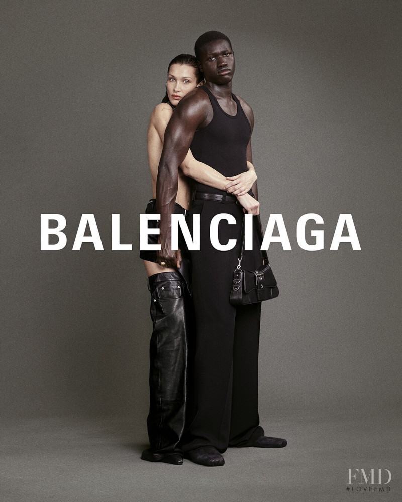 Abdoulaye Diop featured in  the Balenciaga advertisement for Fall 2022