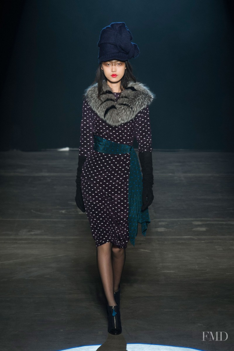 Tian Yi featured in  the Boy by Band Of Outsiders fashion show for Autumn/Winter 2013