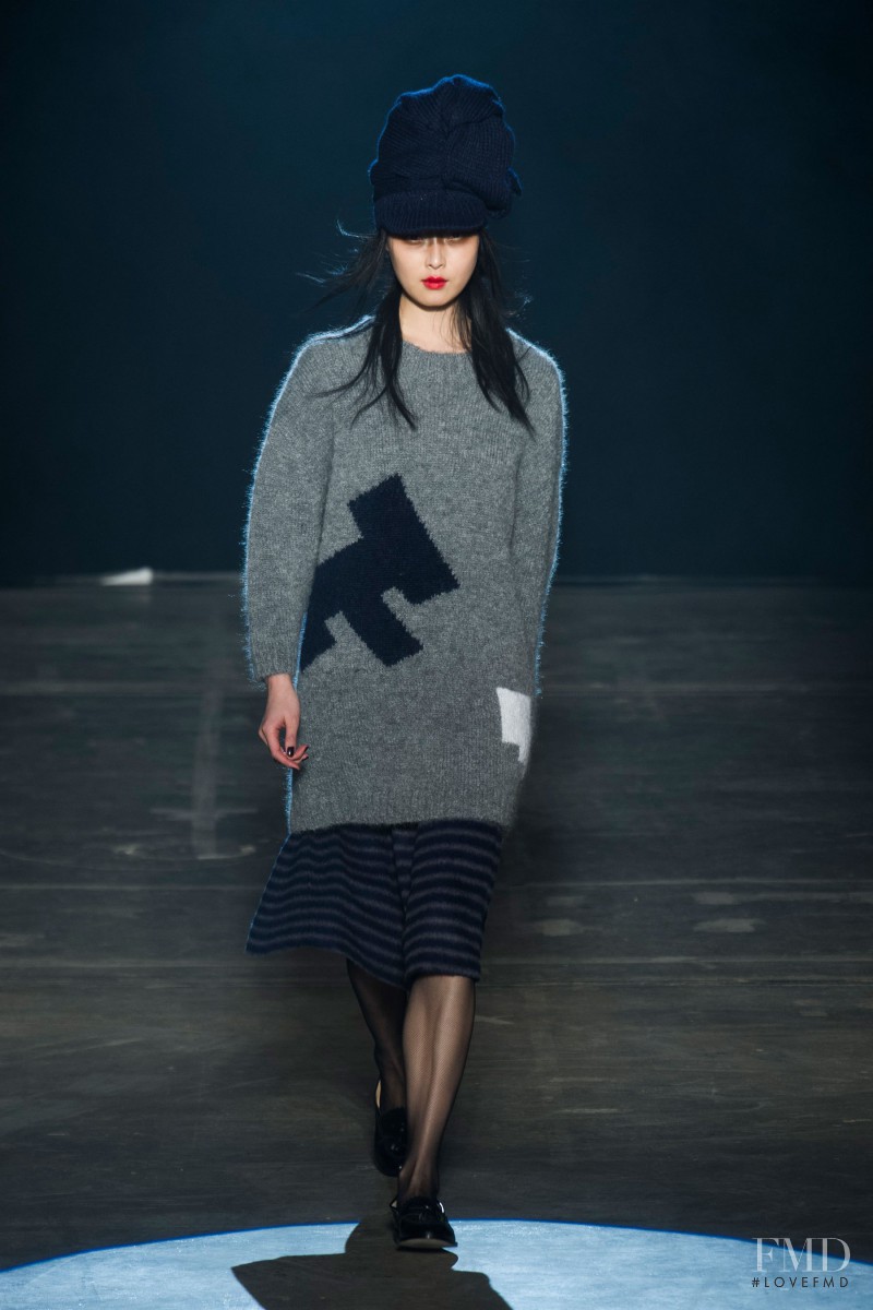 Sung Hee Kim featured in  the Boy by Band Of Outsiders fashion show for Autumn/Winter 2013