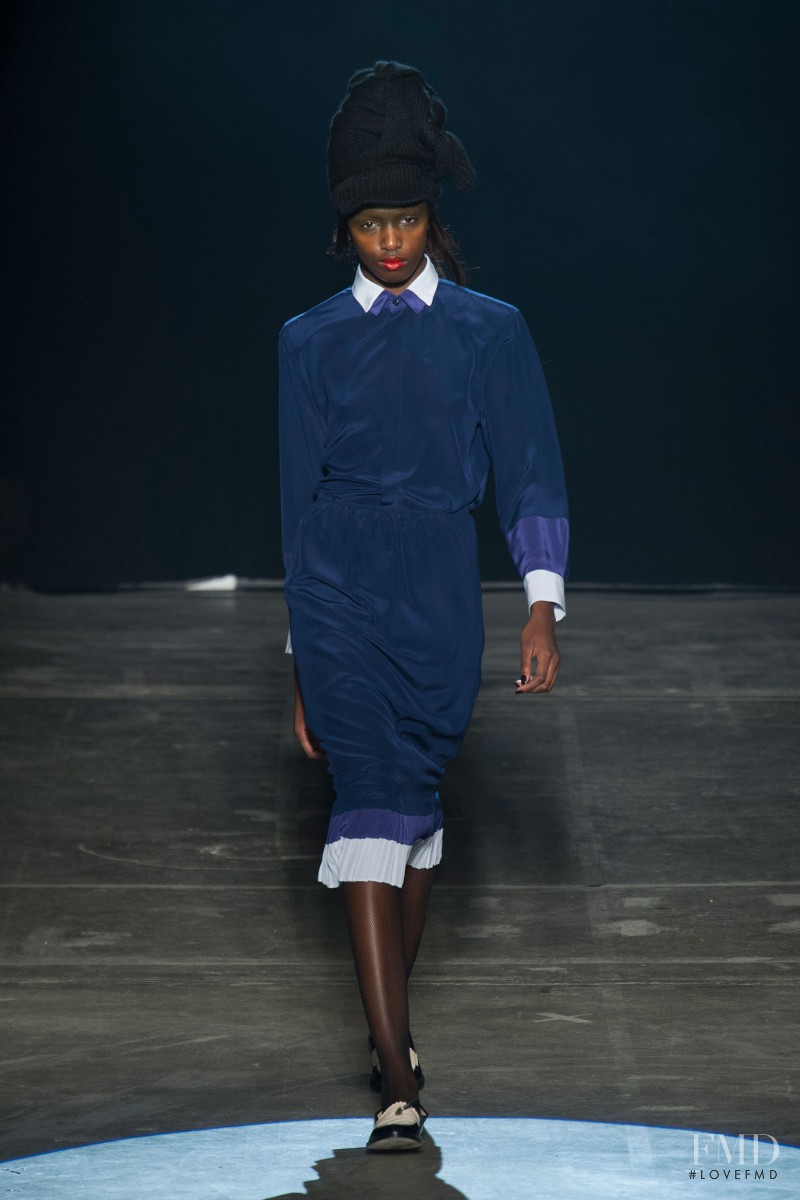 Leomie Anderson featured in  the Boy by Band Of Outsiders fashion show for Autumn/Winter 2013