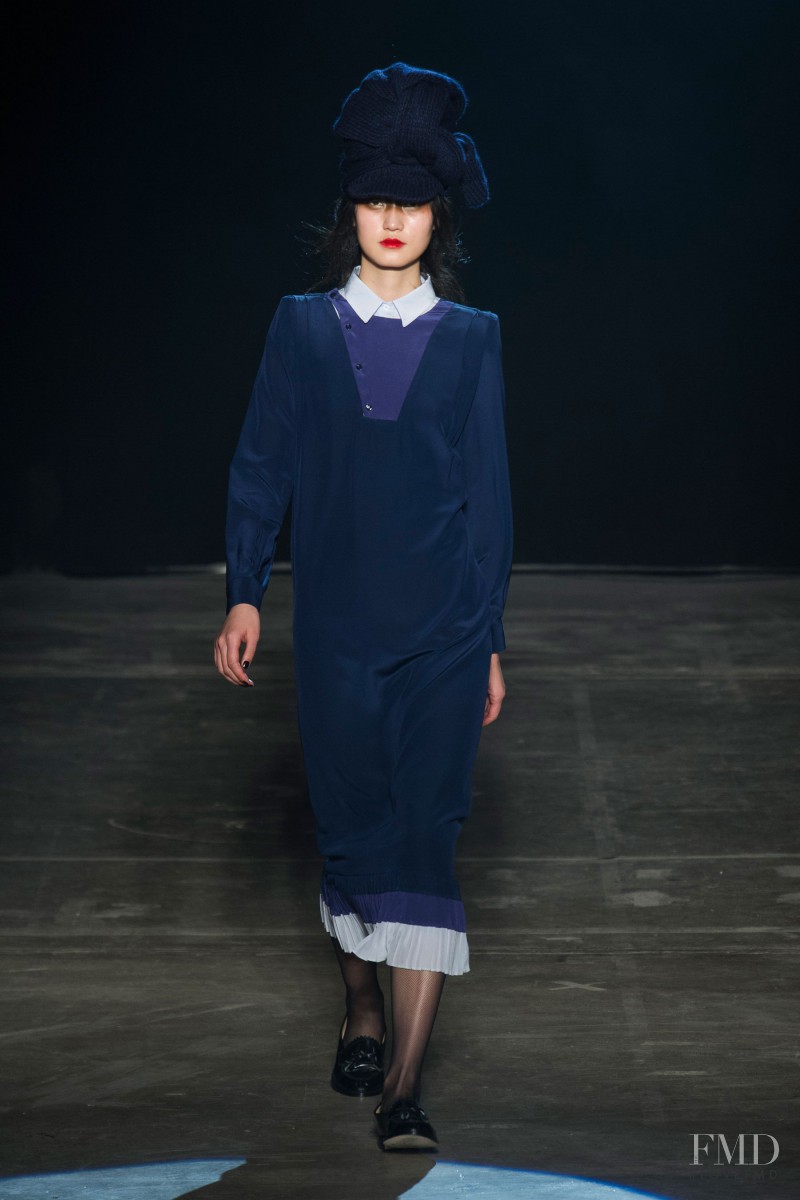Lina Zhang featured in  the Boy by Band Of Outsiders fashion show for Autumn/Winter 2013