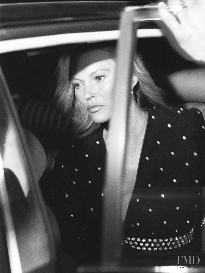Kate Moss featured in  the Zara Zara Into the Night advertisement for Summer 2022
