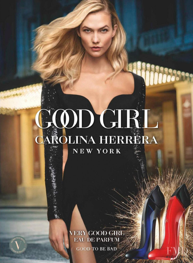 Karlie Kloss featured in  the Carolina Herrera New York Good Girl advertisement for Autumn/Winter 2022