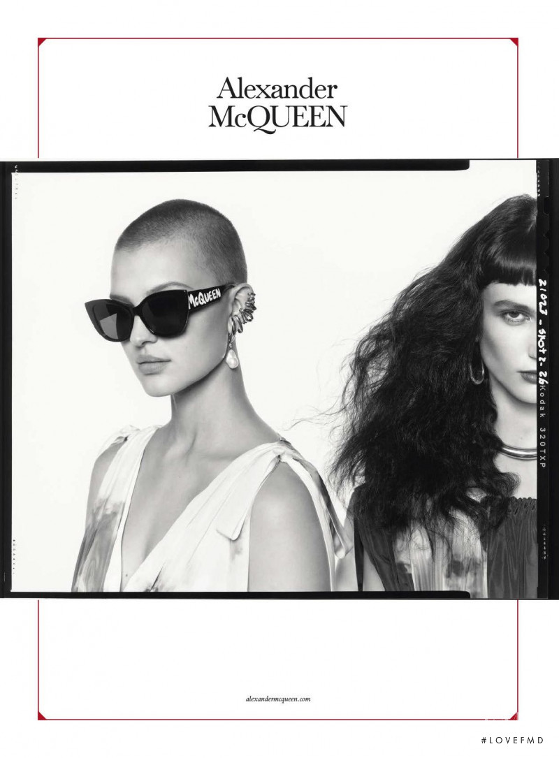 Alexander McQueen Eyewear advertisement for Spring/Summer 2022