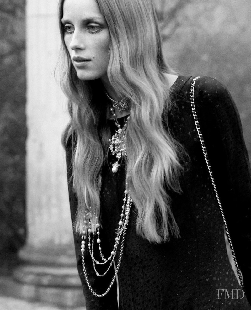 Rianne Van Rompaey featured in  the Chanel advertisement for Autumn/Winter 2022