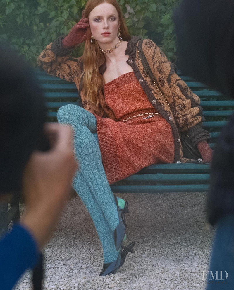 Rianne Van Rompaey featured in  the Chanel advertisement for Autumn/Winter 2022