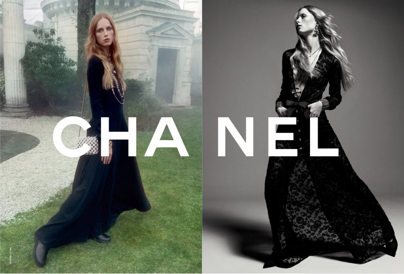 Rianne Van Rompaey featured in  the Chanel advertisement for Autumn/Winter 2022