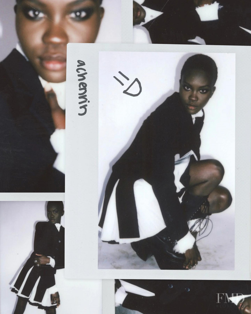 Achenrin Madit featured in  the Ports 1961 advertisement for Autumn/Winter 2022