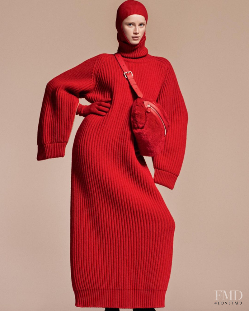 Rianne Van Rompaey featured in  the Max Mara advertisement for Autumn/Winter 2022