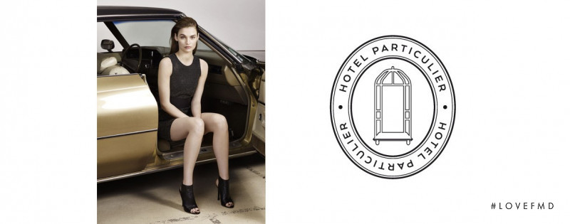 Roosmarijn de Kok featured in  the Hotel Particulier advertisement for Autumn/Winter 2015