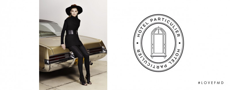 Roosmarijn de Kok featured in  the Hotel Particulier advertisement for Autumn/Winter 2015