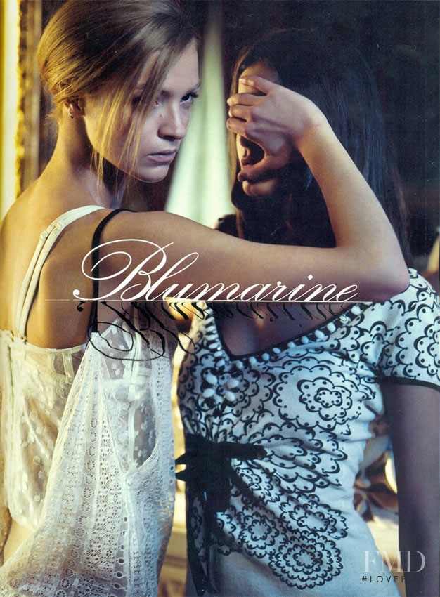 Flavia de Oliveira featured in  the Blumarine advertisement for Spring/Summer 2006